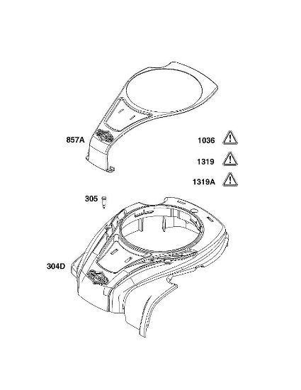 B&S - serijska številka  od 09  09P702-0229-H1 B - SKLOP OHIÅ JA VENTILATORJA della Marca Stihl